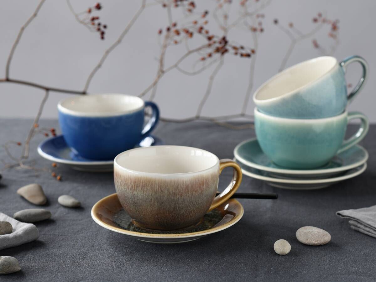 CreaTable Tafelservice Caldera mehrfarbig Steinzeug 8 tlg.