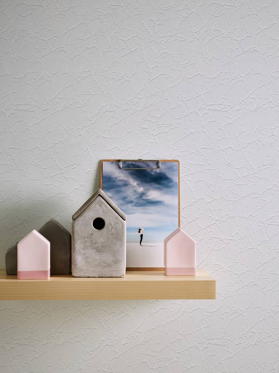 Vinyltapete Struktur weiß B/L: ca. 53x1005 cm