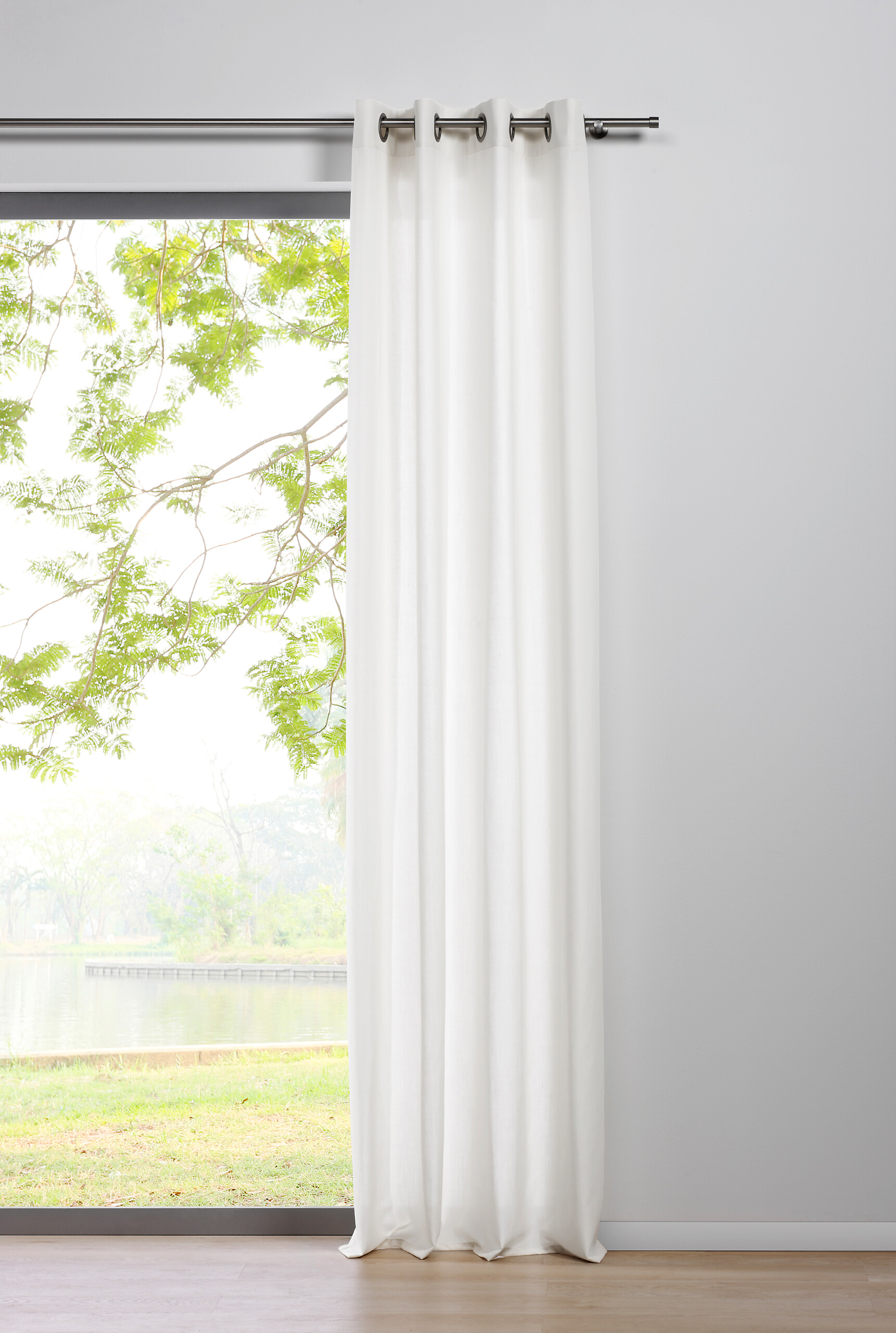 Ösenvorhang MOOD weiß B/L: ca. 135x245 cm