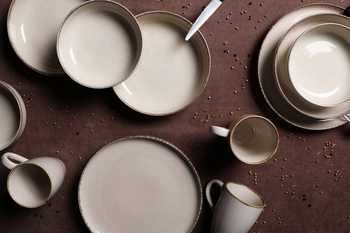 HermiaConcept Tafelservice Dirk creme Porzellan 16 tlg.