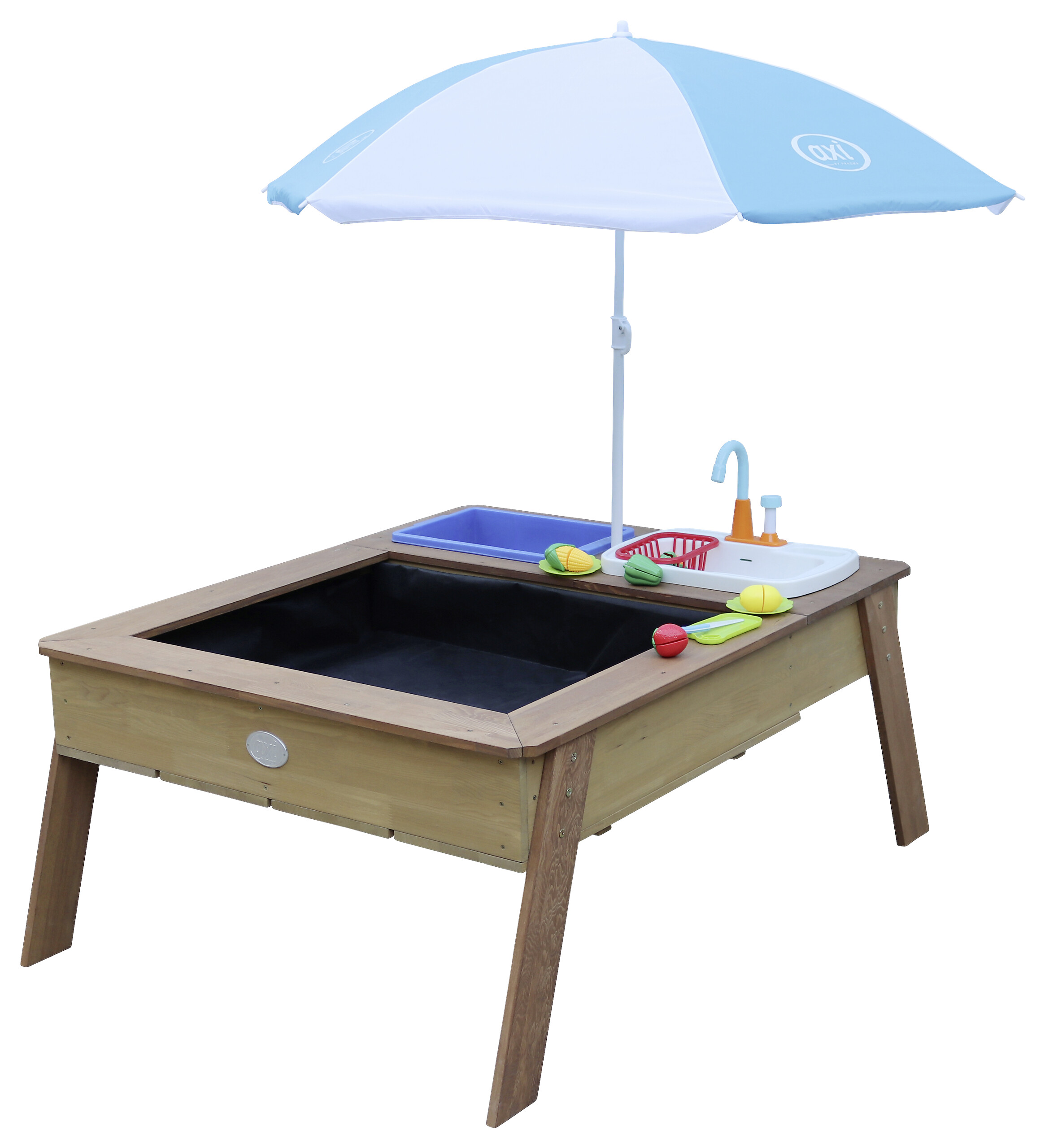 AXI Sand & Wassertisch Linda braun B/H/L: ca. 94x50x125 cm