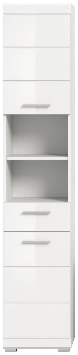Badhochschrank Scout weiß weiß Hochglanz B/H/T: ca. 37x191x31 cm