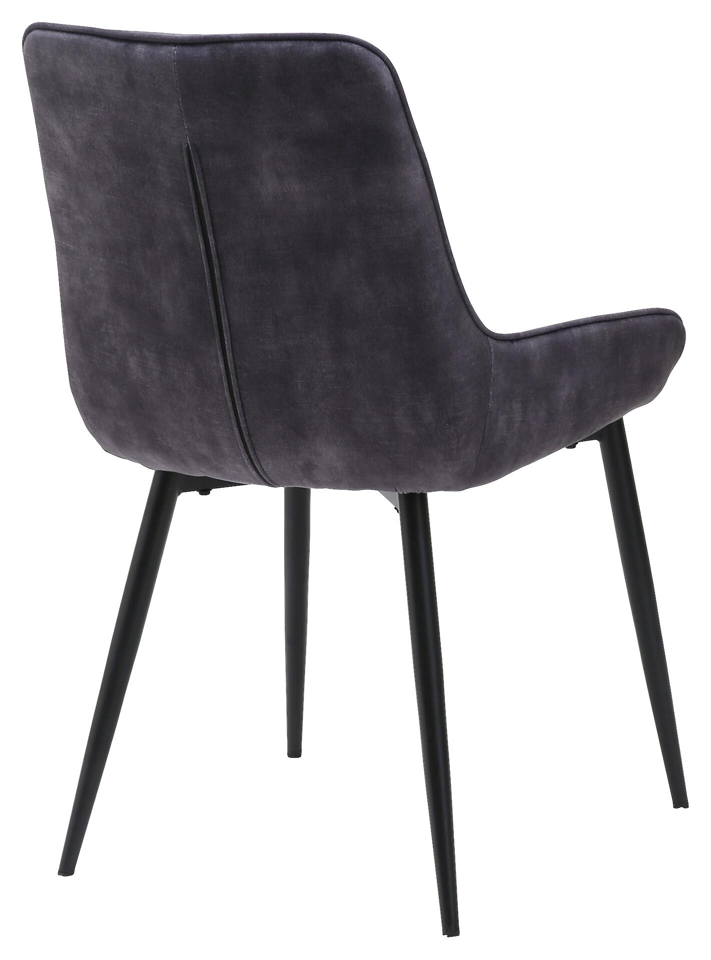 Stuhl Melanie anthrazit Microfaser B/H/T: ca. 48,5x84x57,5 cm