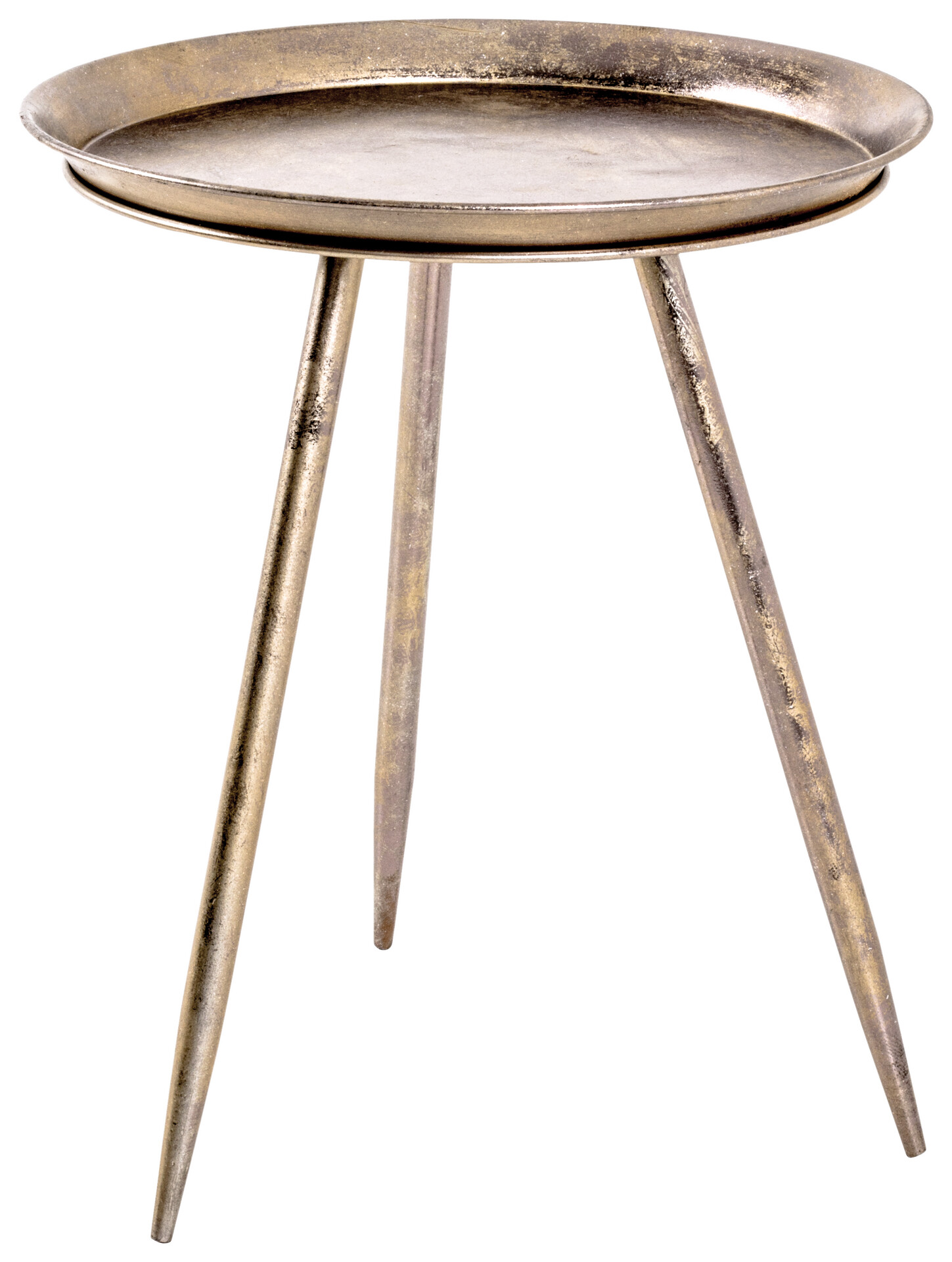 Beistelltisch  bronze lackiert Optik Metall H/D: ca. 54x44 cm