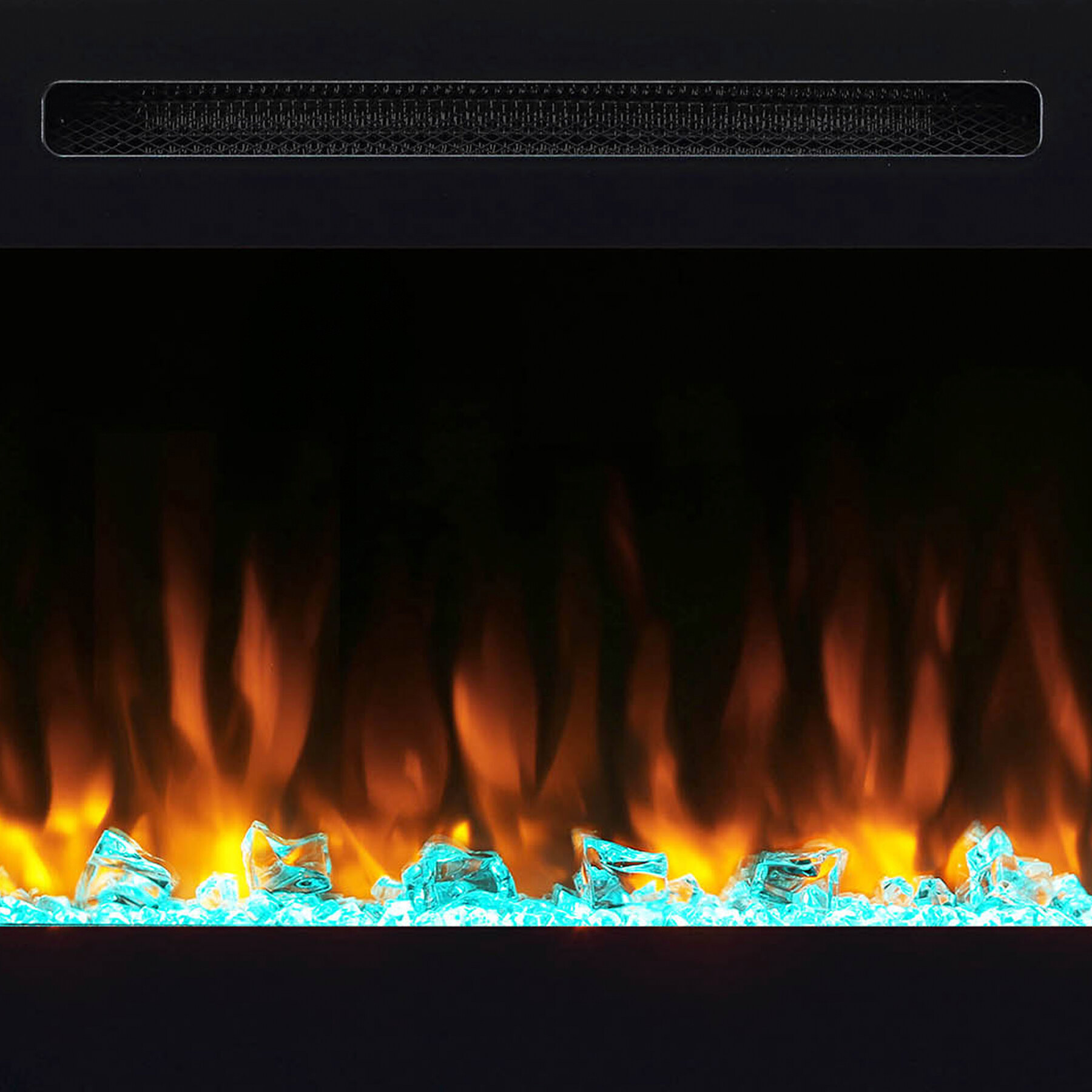 Balderia Einbaukamin Fiamma schwarz B/H/T: ca. 103x14,5x51,5 cm