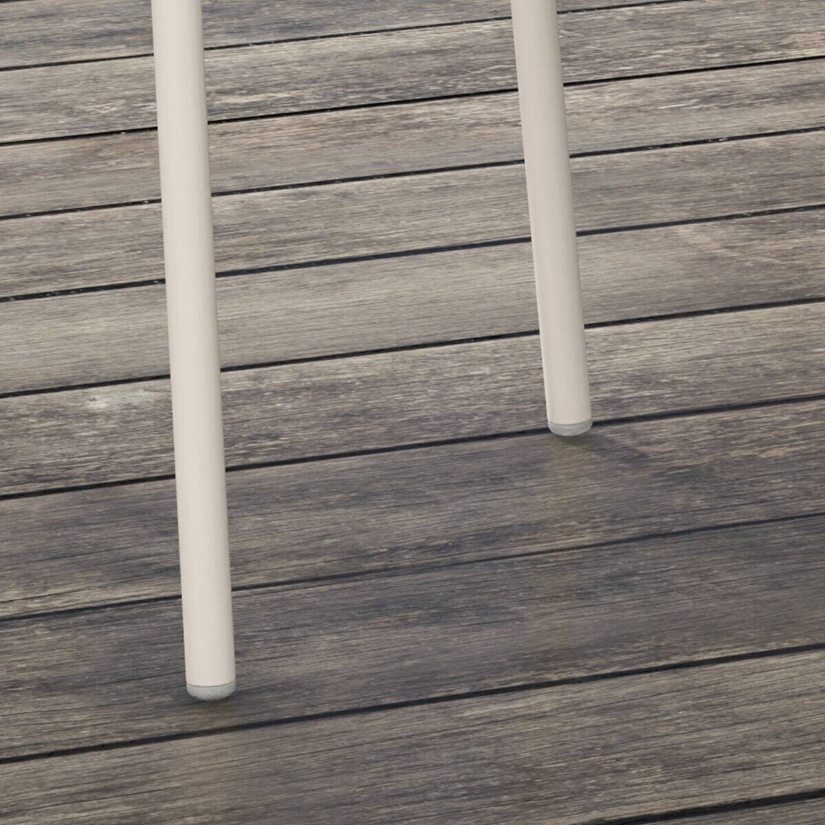 Outsunny Bistro-Set grau Stahl B/H/L: ca. 55x84x59 cm