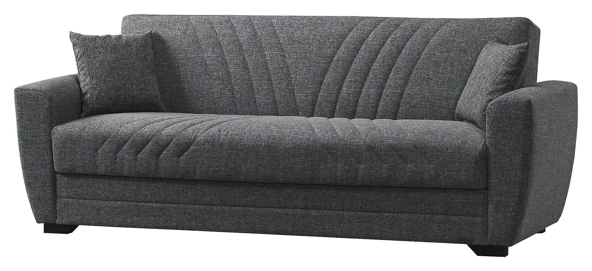 Schlafsofa Alanya grau Microfaser B/H/T: ca. 227x91x83 cm