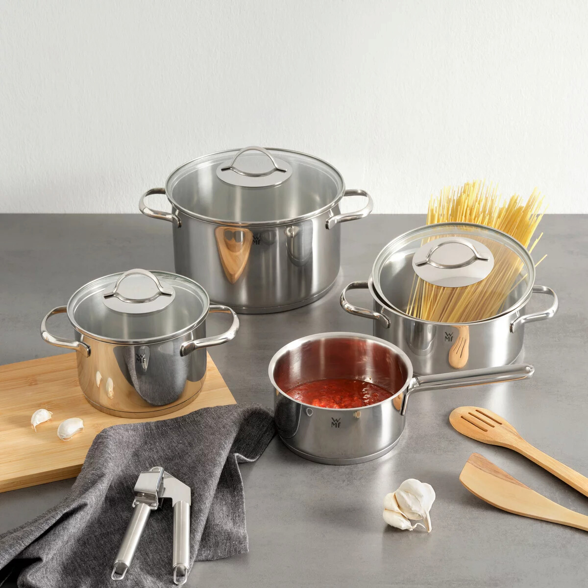 WMF Topfset Provence Plus silber Glas 7 tlg.