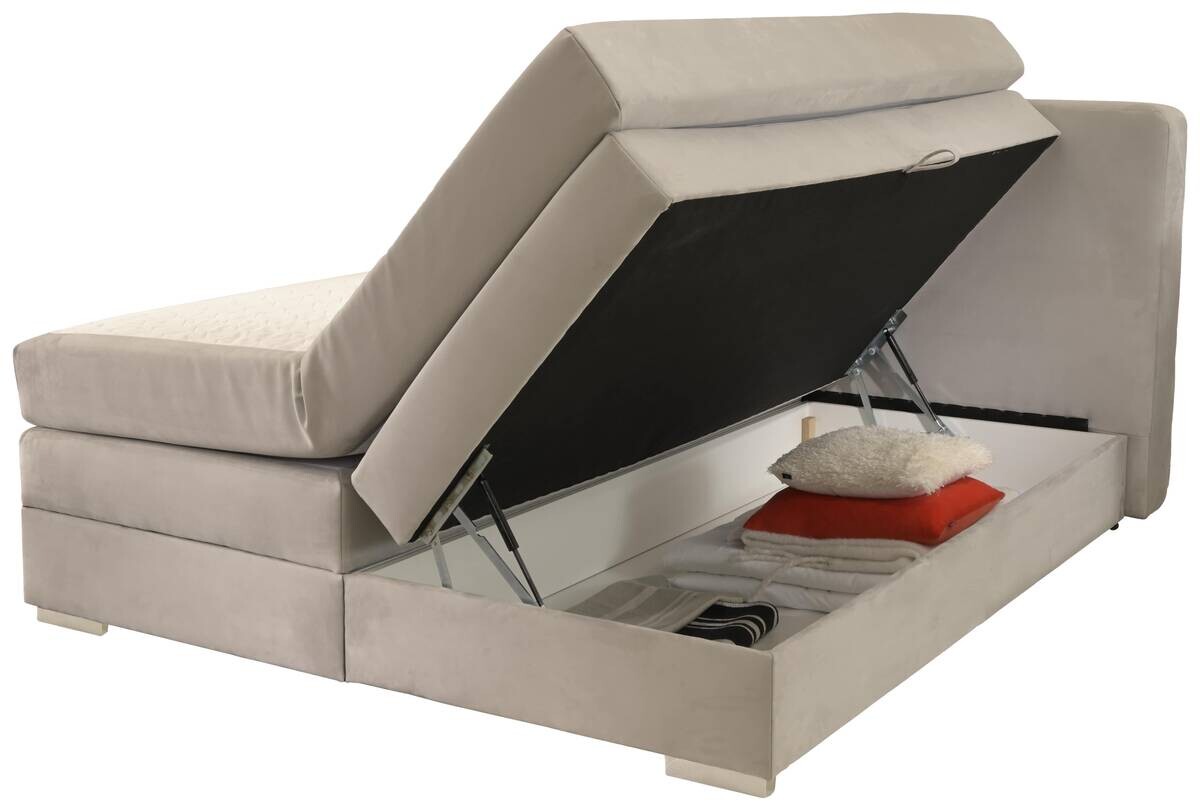 Boxspringbett Happy hellgrau Liegefläche B/L: ca. 160x200 cm