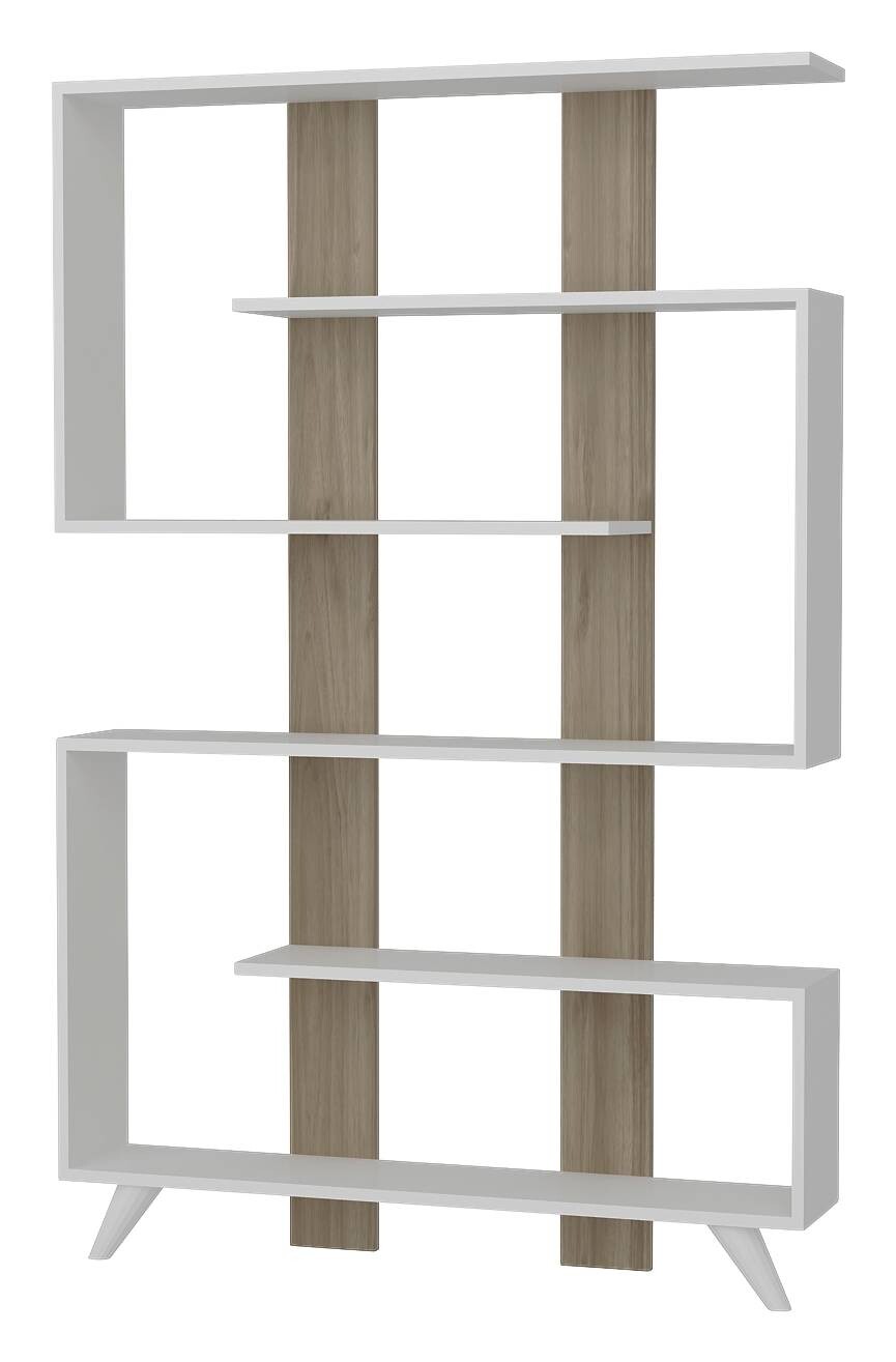 Regal Rain weiß walnuss Nachbildung B/H/T: ca. 120x162x20 cm