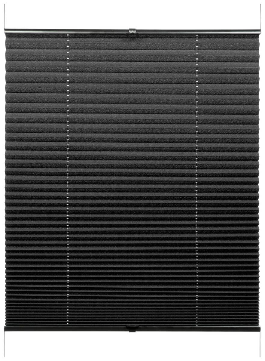 Boviva Spannplissee schwarz B/L: ca. 40x130 cm