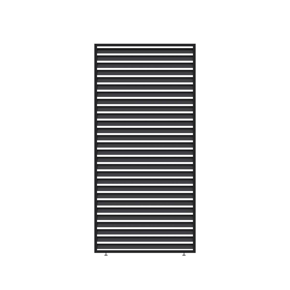 Paragon Outdoor Lamellen-Sichtschutz Grand Tuscan grau Aluminium B/H: ca. 114x234 cm