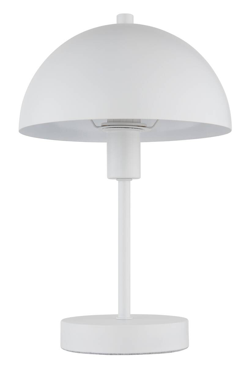 GLOBO Tischleuchte Atoma weiß Metall H/D: ca. 31x20 cm E14 1 Brennstellen