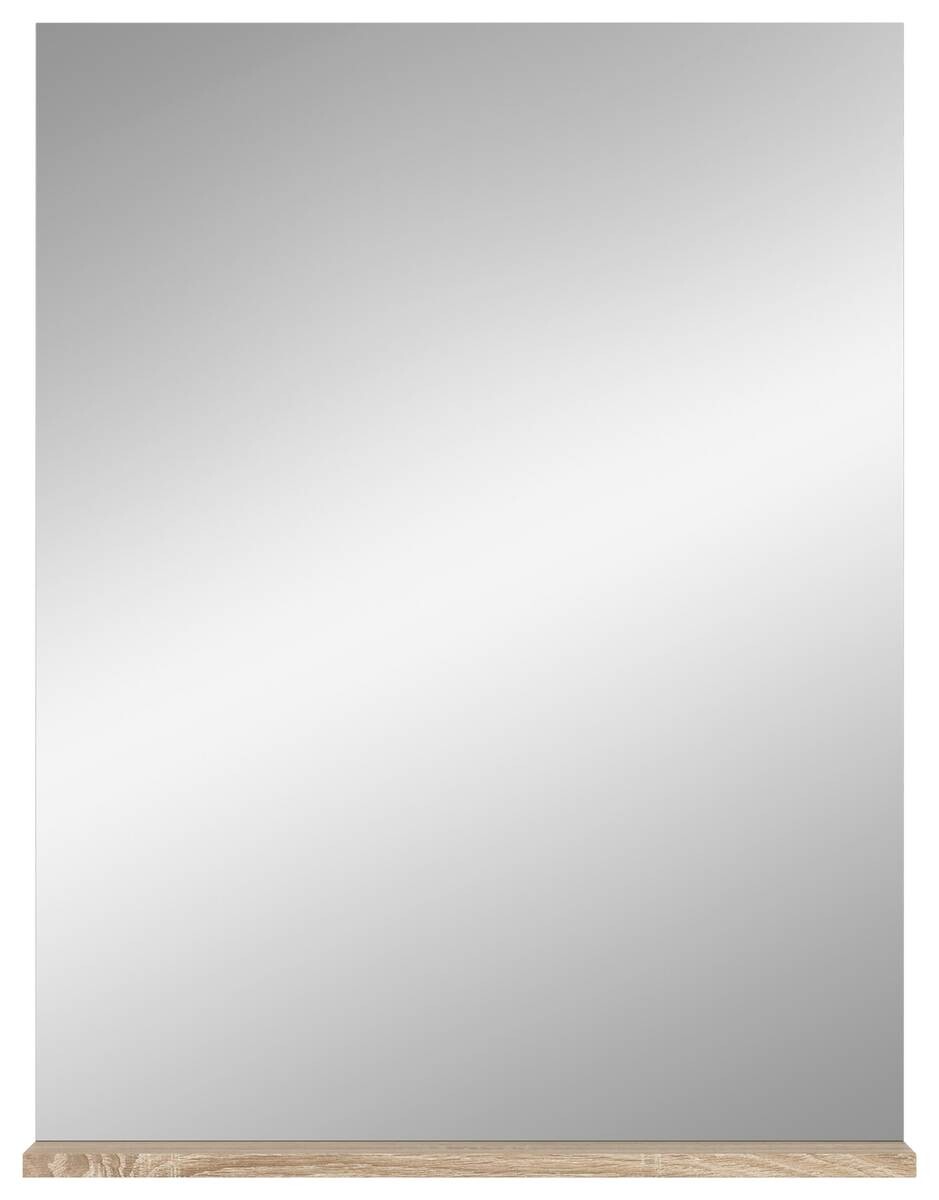Badspiegel Lambada Eiche Sonoma Nachbildung weiß Hochglanz B/H/T: ca. 60x79x18 cm