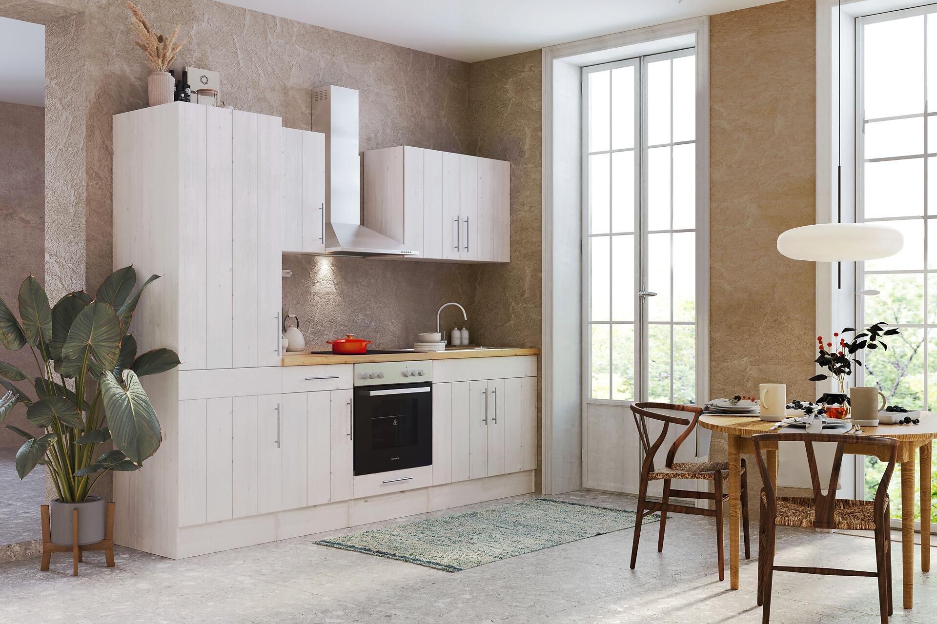 Respekta Küchenblock Premium weiß matt B/H/T: ca. 270x211x60 cm