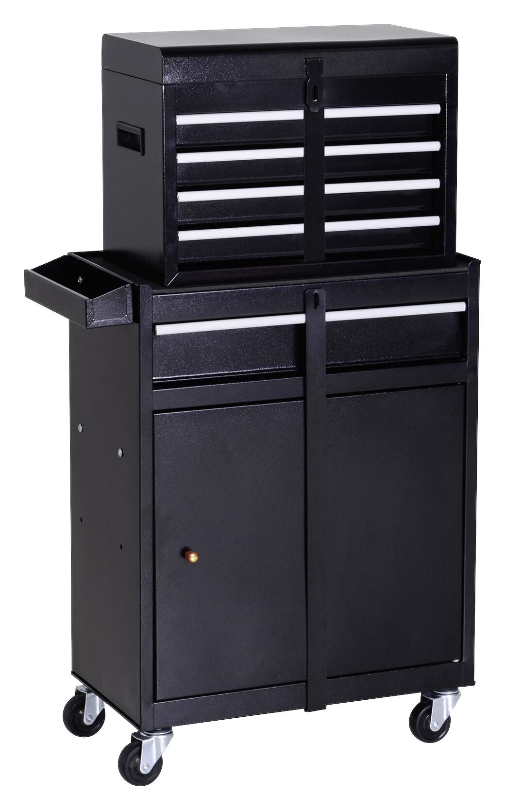 Mobiler Werkstattwagen schwarz B/H/T: ca. 52,5x104,5x28 cm