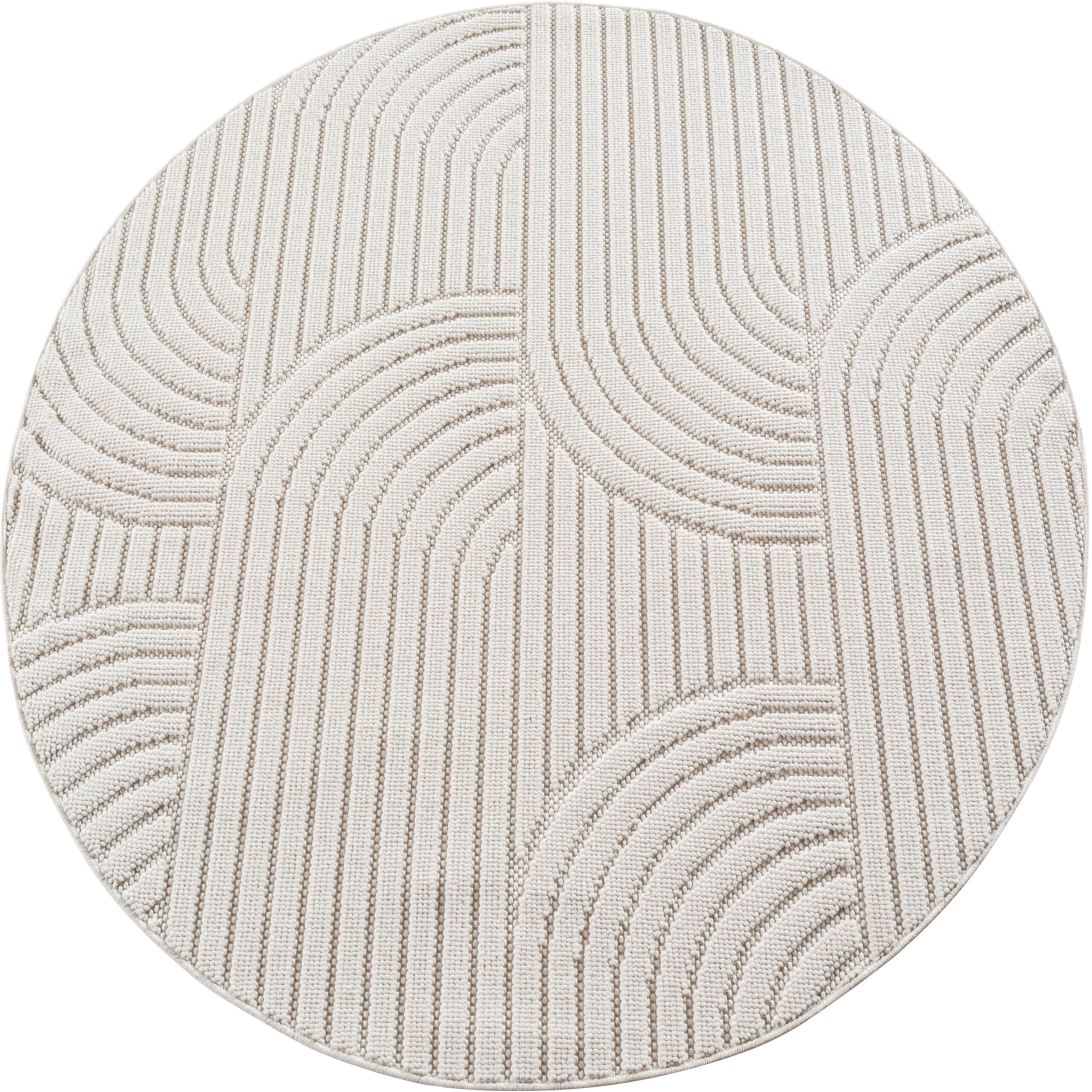 Ayyildiz Kurzflorteppich HELIX creme B/H/L: ca. 200x0,7x200 cm