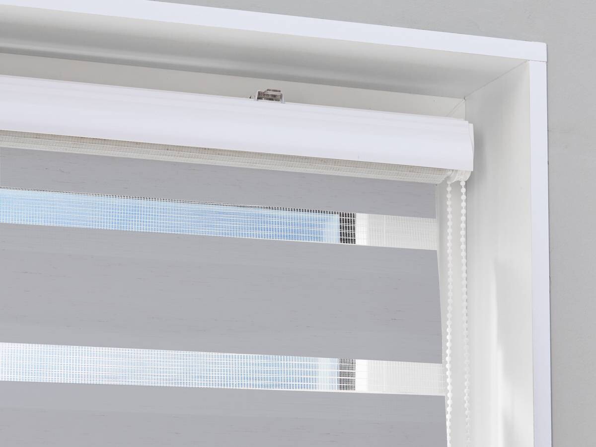 POCOline Doppelrollo mit Blende Easy-Fix silber B/L: ca. 80x220 cm