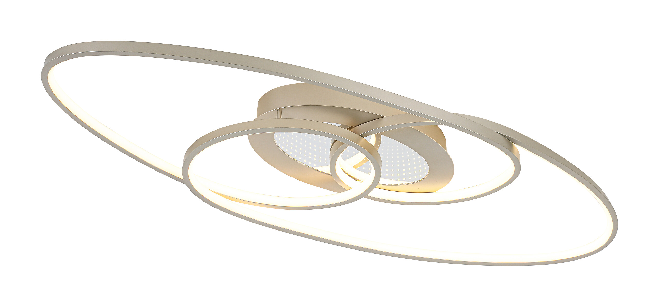 Nolo LED-Deckenleuchte Flow champagner Metall B/H/L: ca. 30x7,5x85 cm