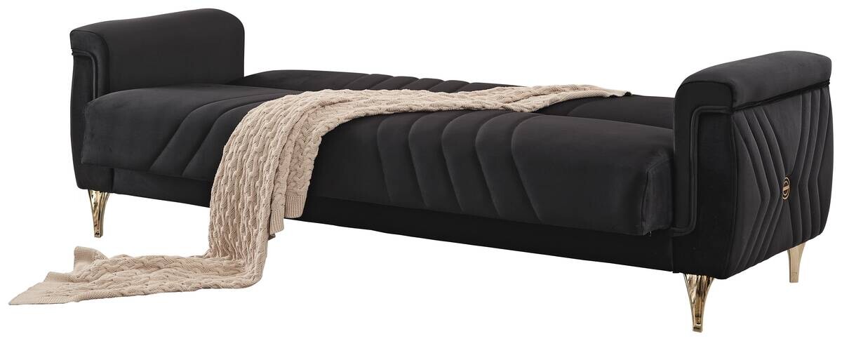 Schlafsofa Lozan schwarz Microfaser B/H/T: ca. 230x86x84 cm Schlafsofa Lozan schwarz Microfaser B/H/T: ca. 230x86x84 cm