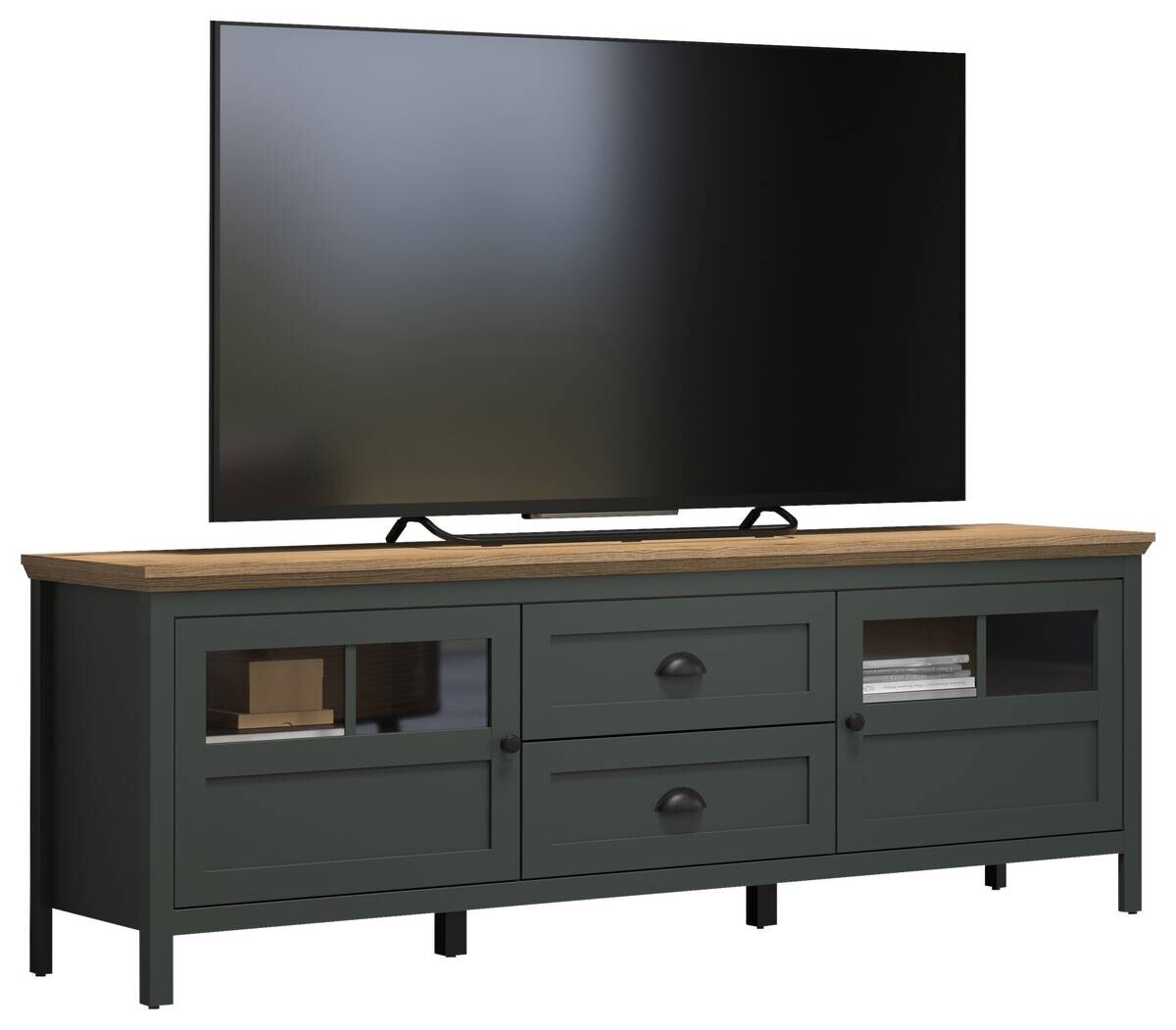 Lowboard Stanton tannengrün Eiche Evoke Coast Nachbildung B/H/T: ca. 184x64x45 cm