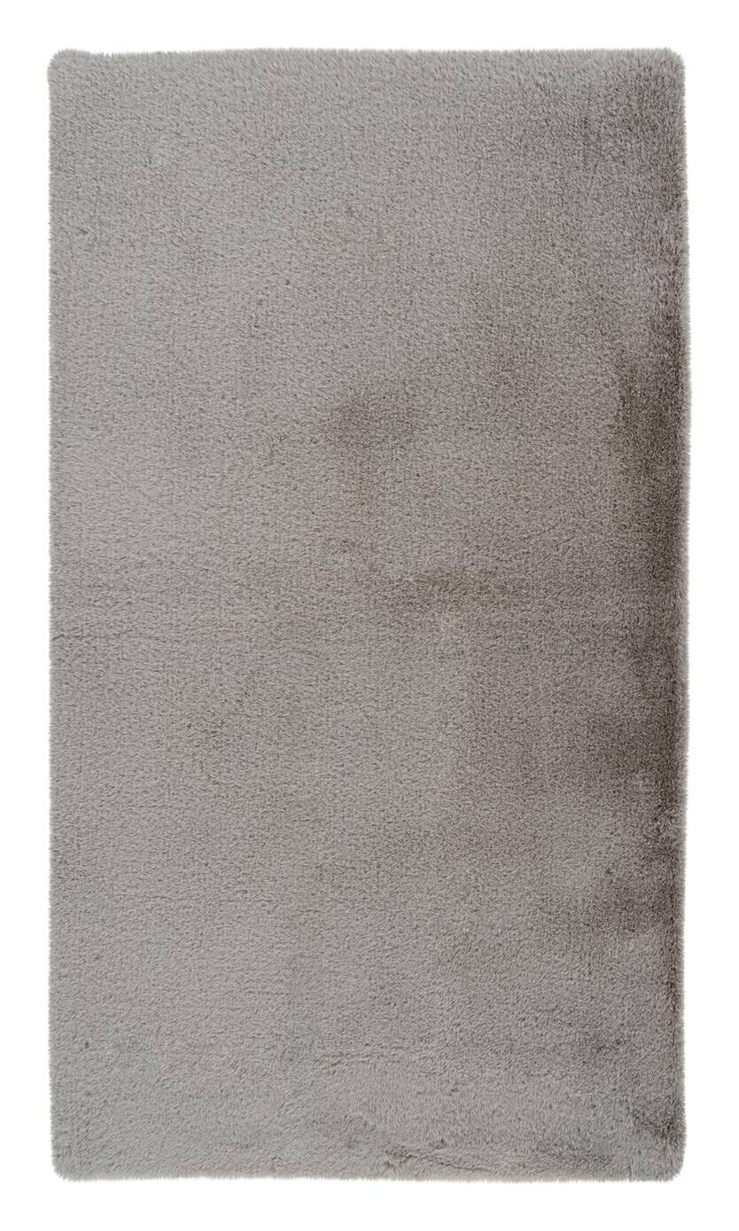 Kayoom Kurzflorteppich Badematte Rabbit Light 325 hellgrau B/H/L: ca. 50x2,4x90 cm