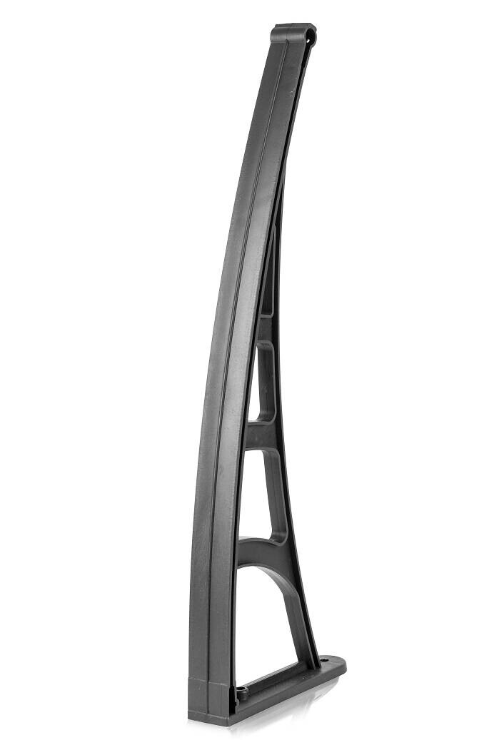 Brosplast Vordach schwarz B/H/L: ca. 120x23x70 cm