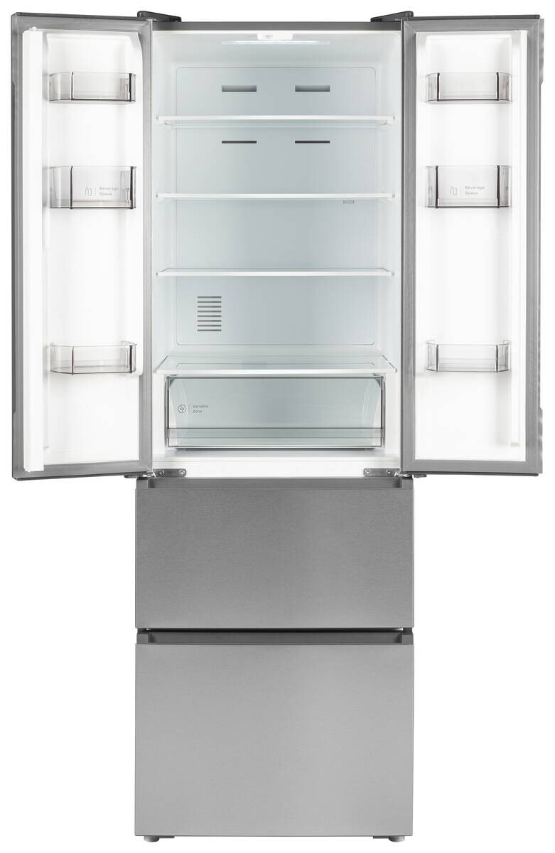 POCOline French-Door Kühl-/Gefrierkombination FD 185-395 EIXDNF Inox B/H/T: ca. 59,5x185x68 cm