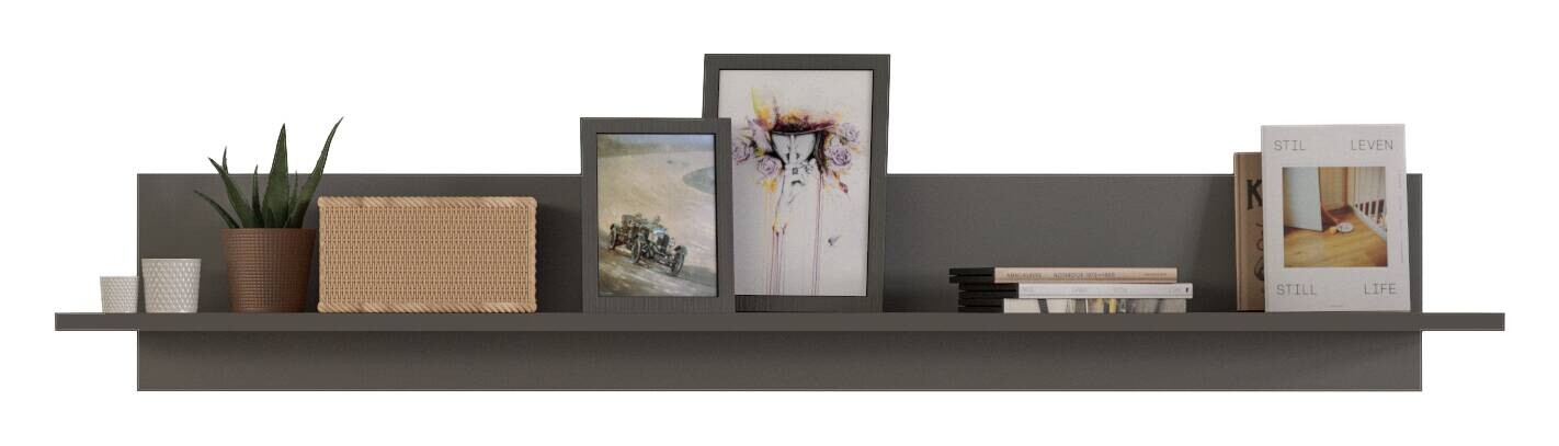 Wandboard Freno grau matt B/H/T: ca. 140x22x22 cm Wandboard Freno grau matt B/H/T: ca. 140x22x22 cm