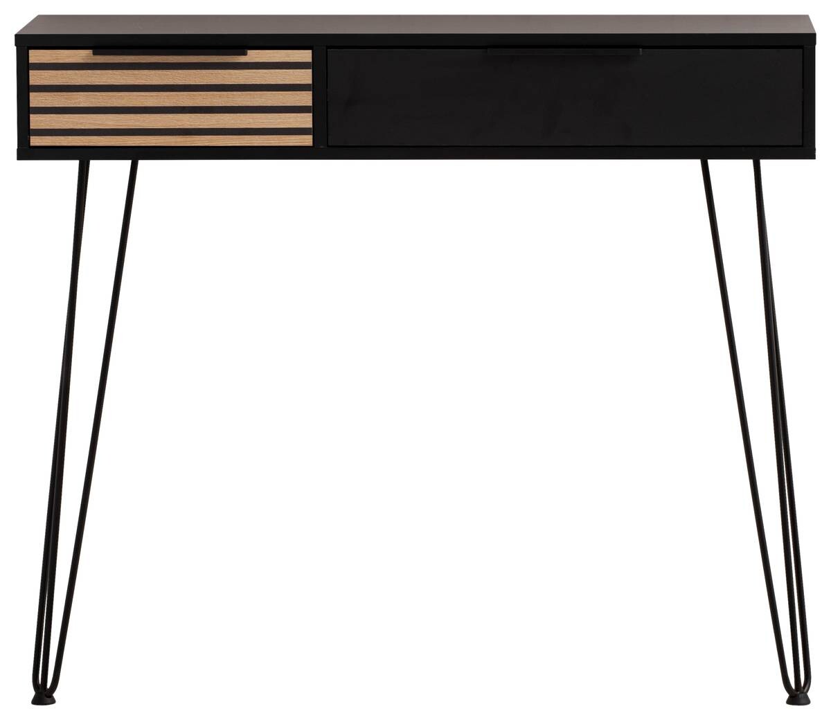 Konsolentisch Hank schwarz matt B/H/T: ca. 103,7x88,4x32,05 cm