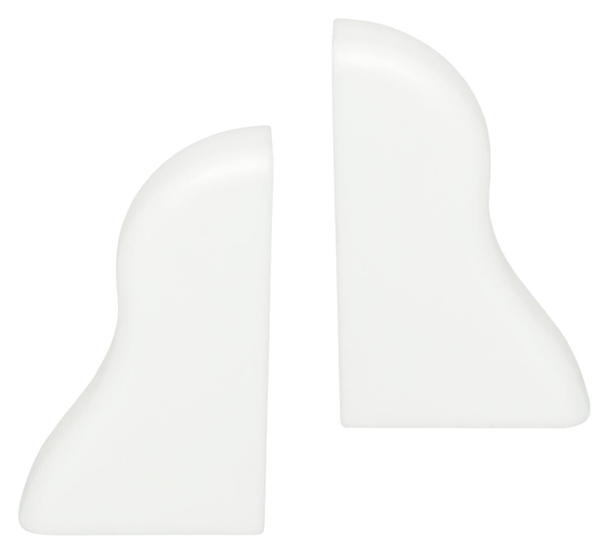 Endkappe weiß L/B/H: ca. 2,35x1,04x4,25 cm