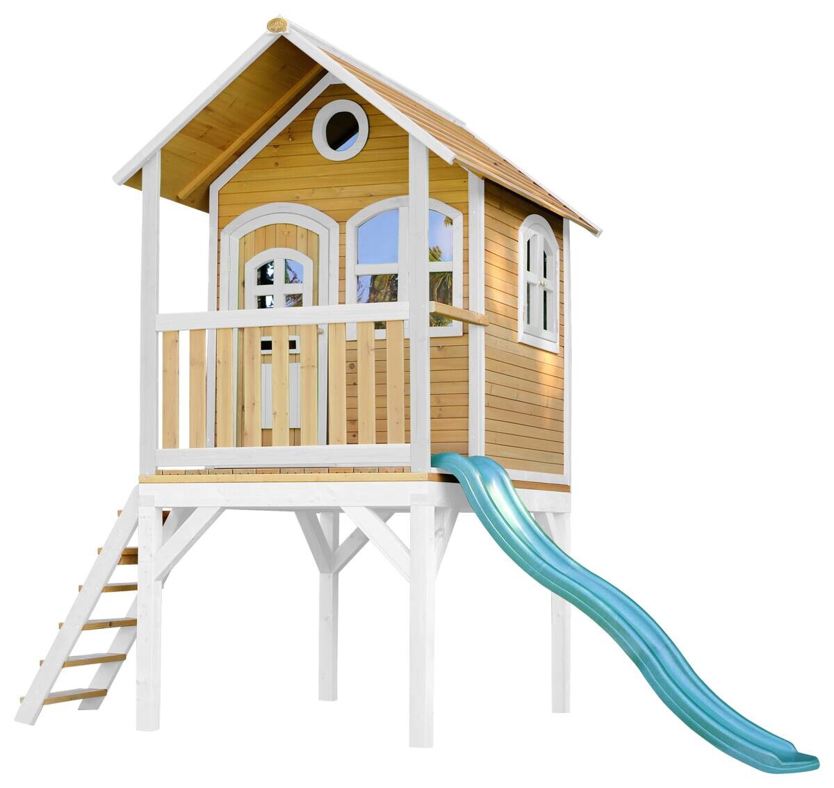 AXI Spielhaus Laura braun B/H/L: ca. 318x272x191 cm