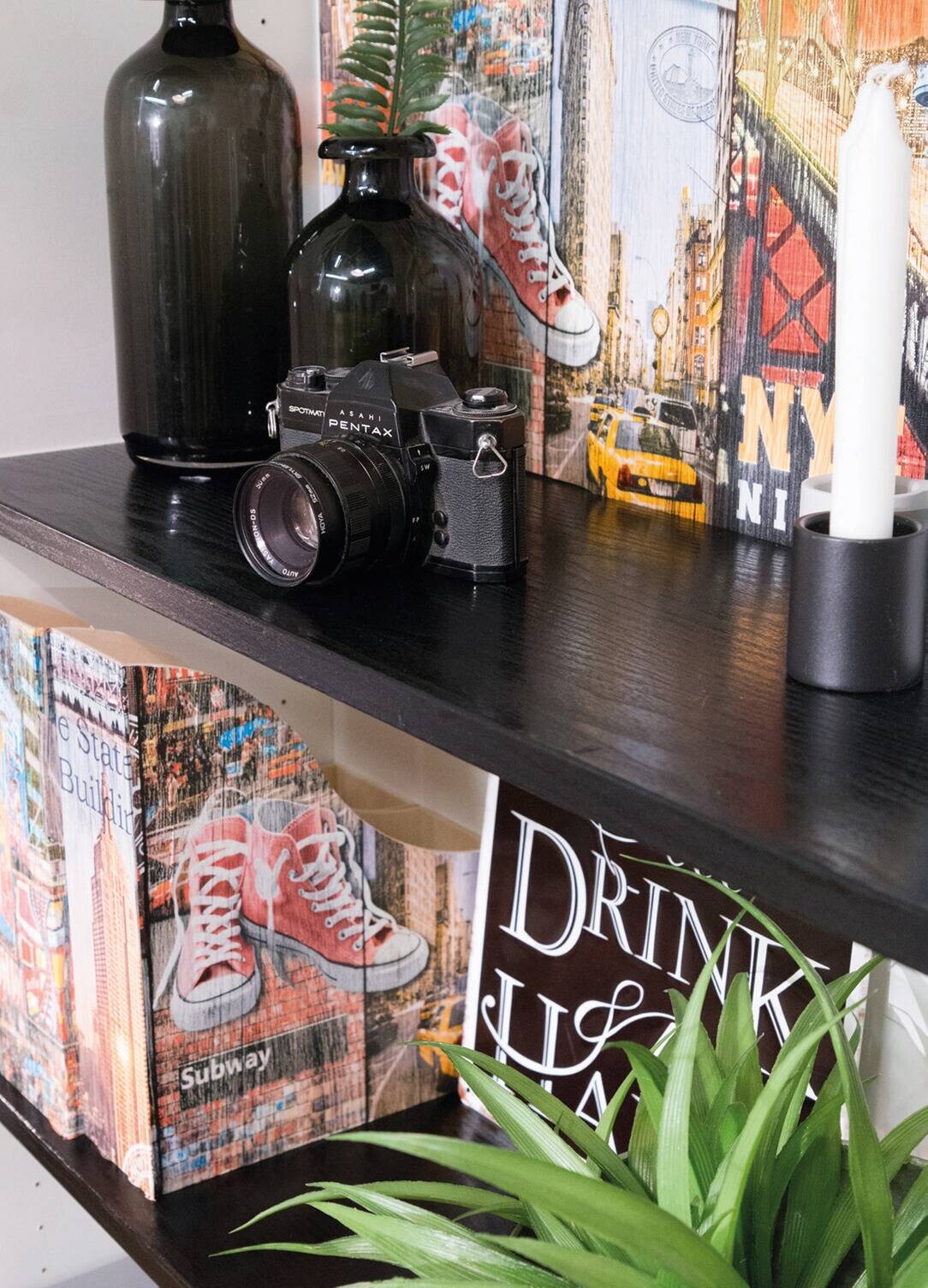 d-c-fix Dekofolie Holzoptik schwarz B/L: ca. 67,5x200 cm