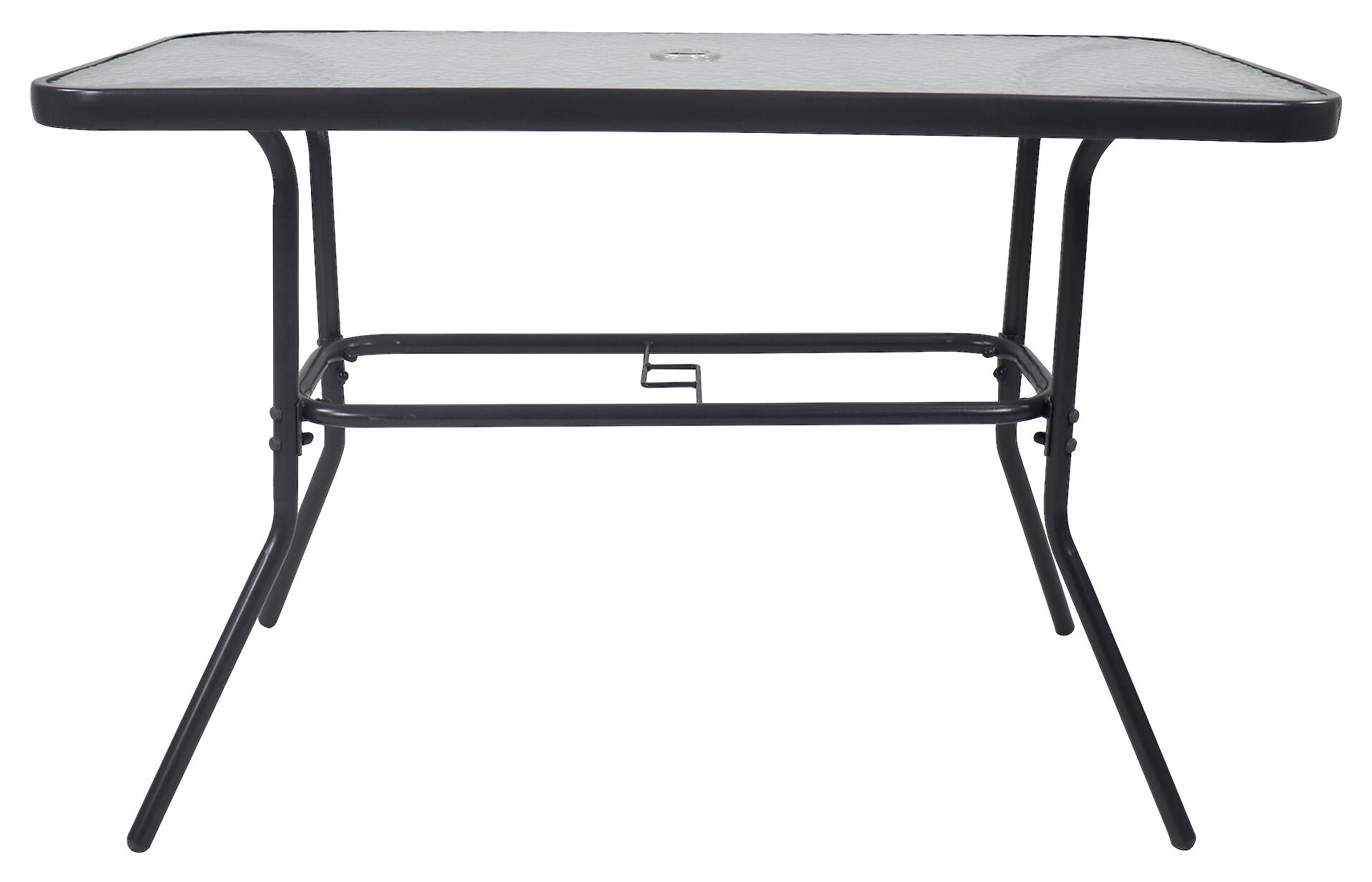 VCM Gartentisch anthrazit Metall B/H/T: ca. 110x70x55 cm