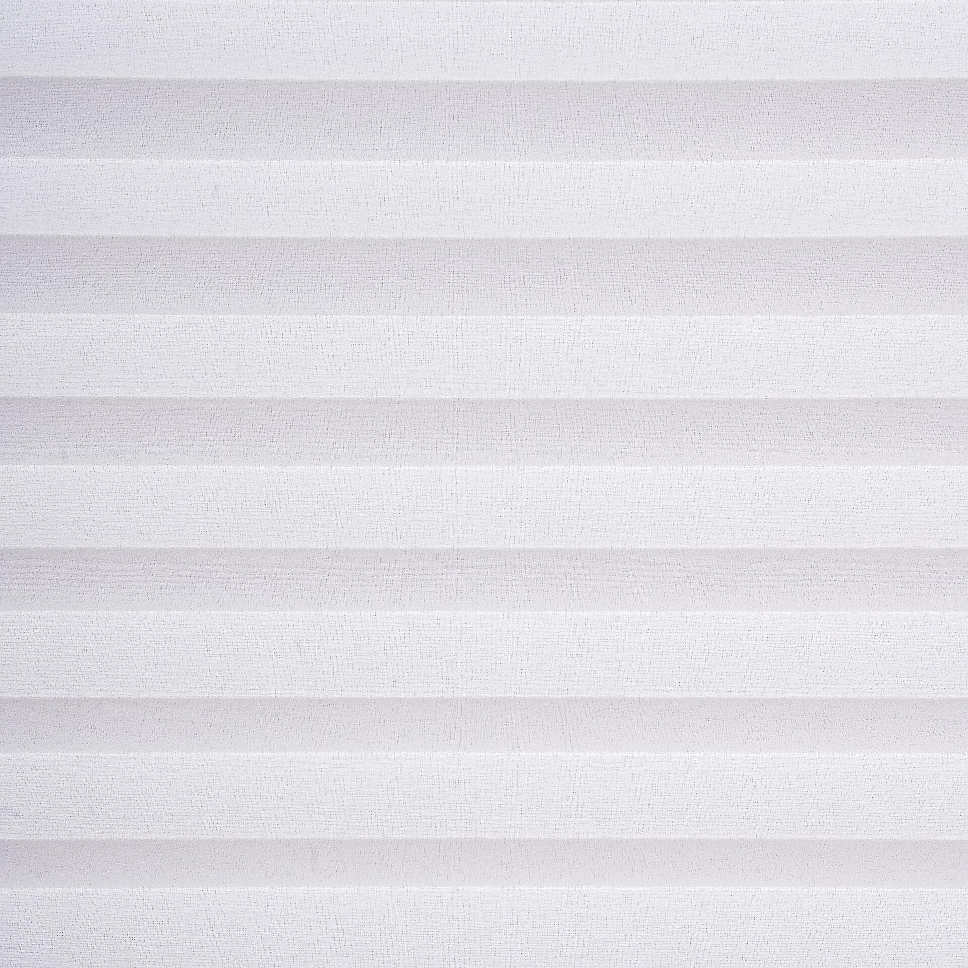 Hochwertiges Klemmplissee weiß B/L: ca. 95x130 cm