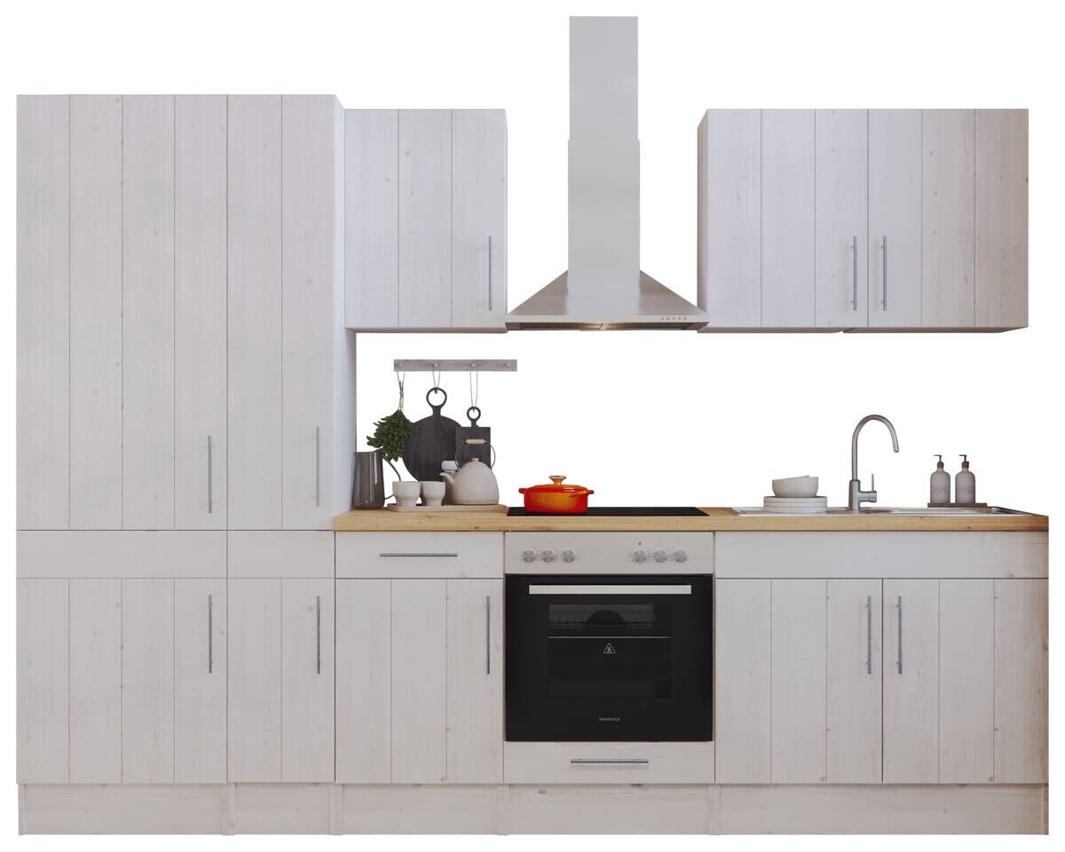 Respekta Küchenblock Premium weiß matt B/H/T: ca. 300x211x60 cm