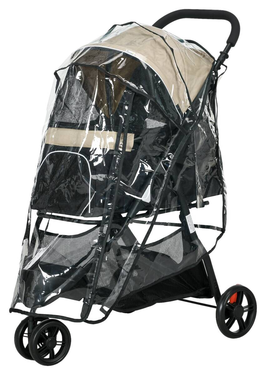 PawHut Hundebuggy khaki Polyester B/H/L: ca. 51,5x100x80,5 cm