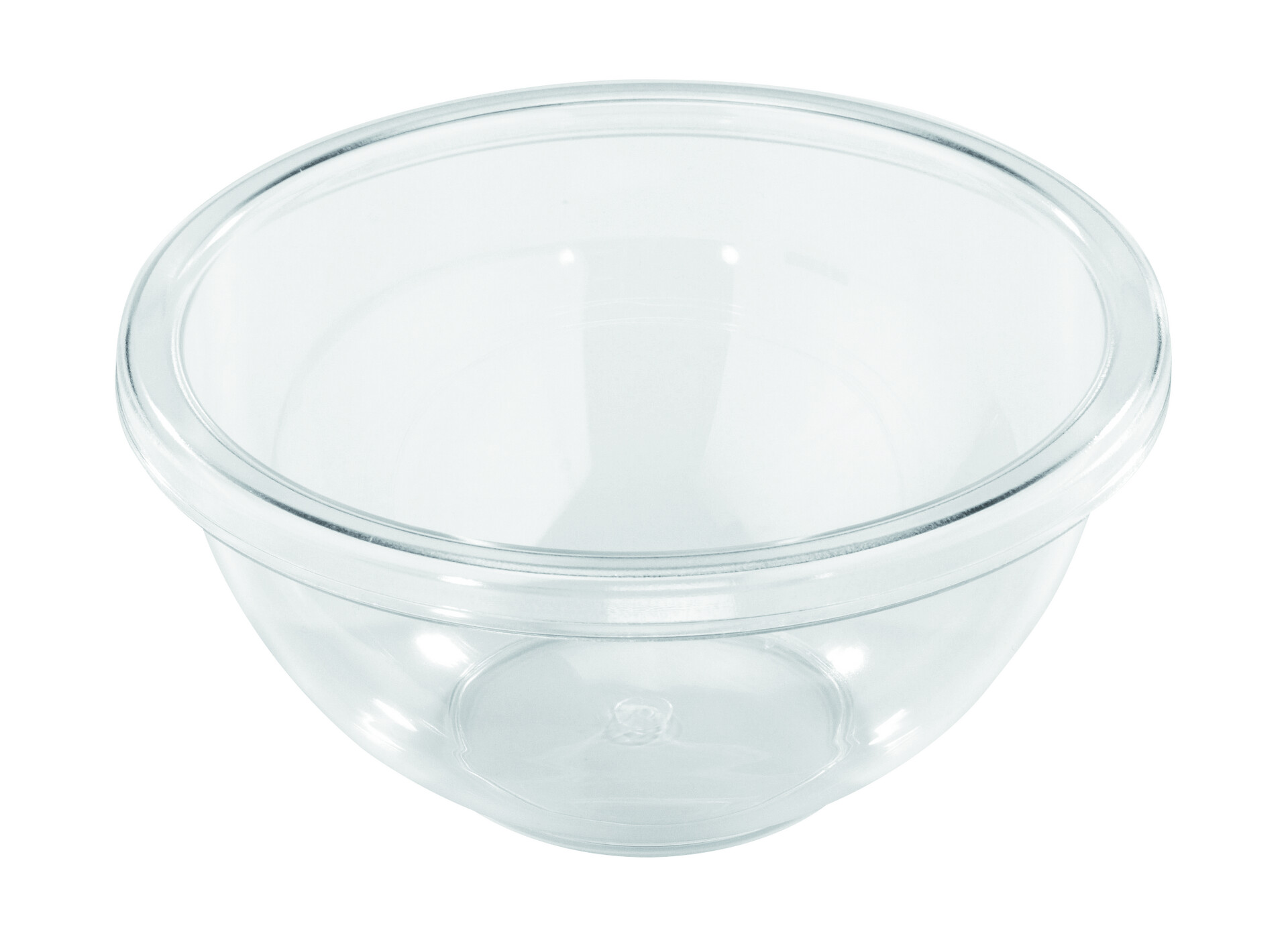 Schüssel transparent H/D: ca. 13,5x28 cm