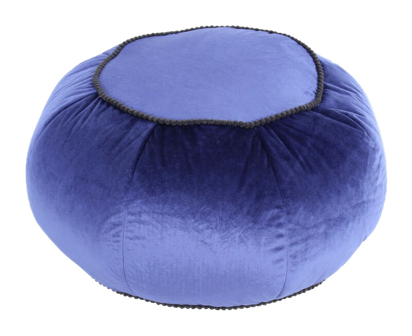 360 Living Hocker Taj Mahal 300 blau H/D: ca. 35x65 cm