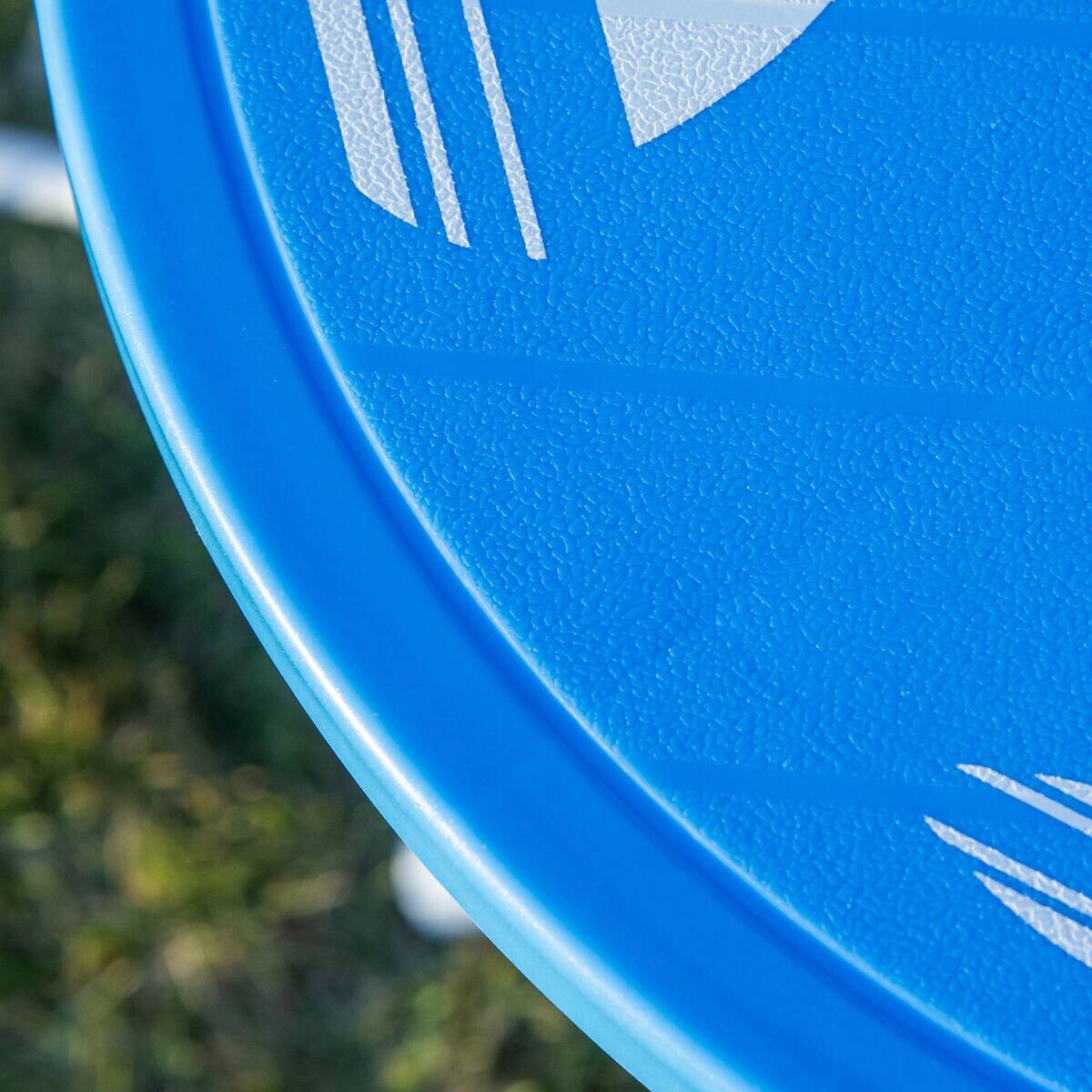 Outsunny Sitzgruppe blau Metall B/H/L: ca. 49,5x49,5x50 cm