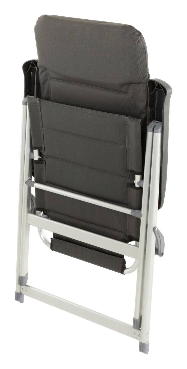 VCM Garten-Klappstuhl schwarz Polyester B/H/T: ca. 63x122x58 cm