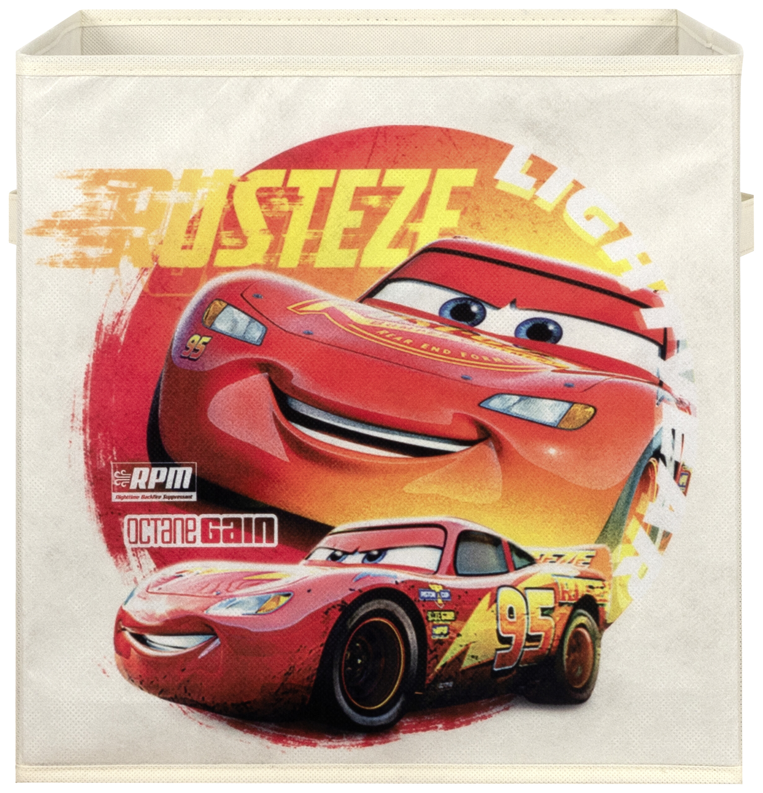 Stoffbox Cars beige B/H/T: ca. 32x32x32 cm