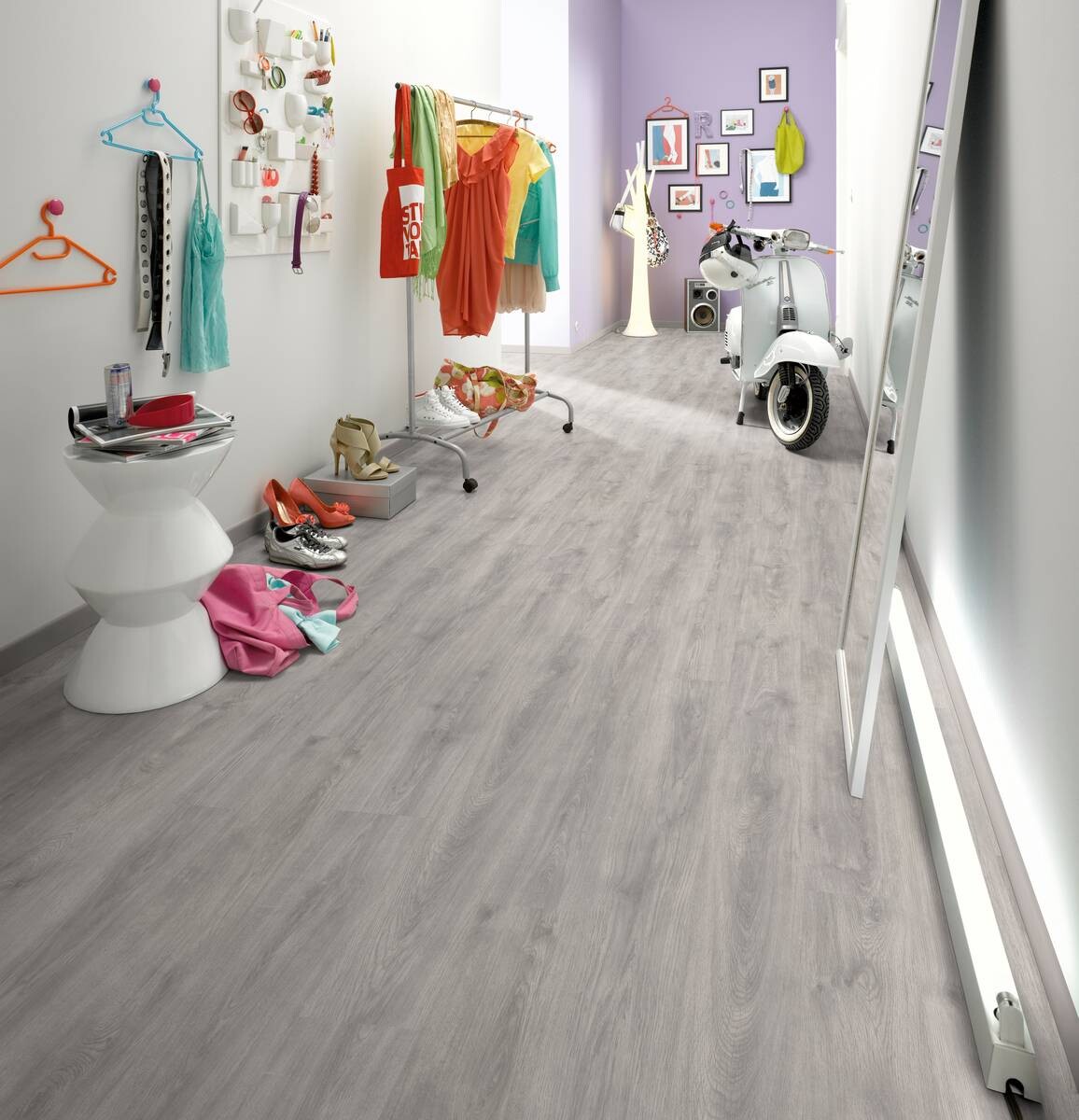 EGGER Laminatboden Eiche Nordkap ca.2,7429 m² im Paket B/L: ca. 19,2x129,2 cm pro Paket