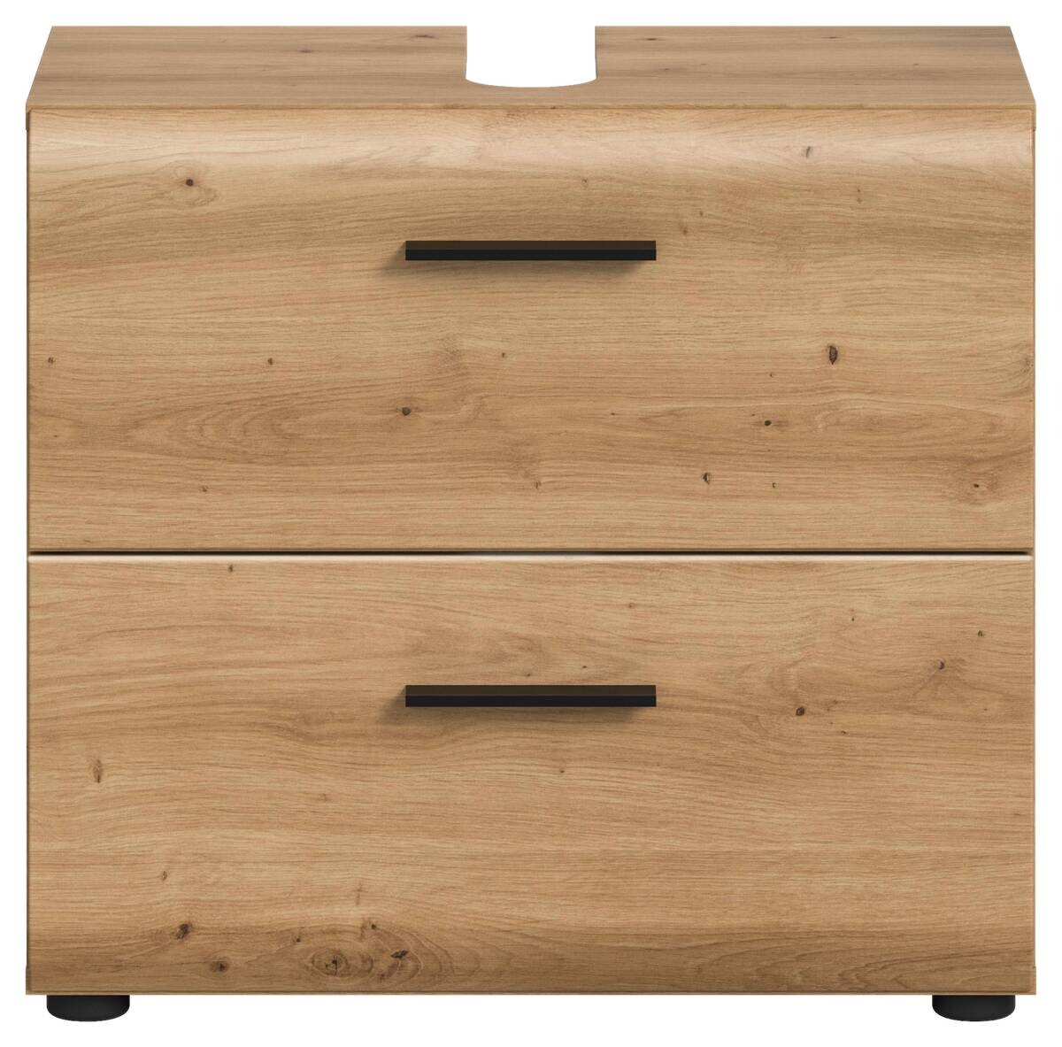 Waschbeckenunterschrank Ice Artisan Oak Nachbildung B/H/T: ca. 60x54x60 cm