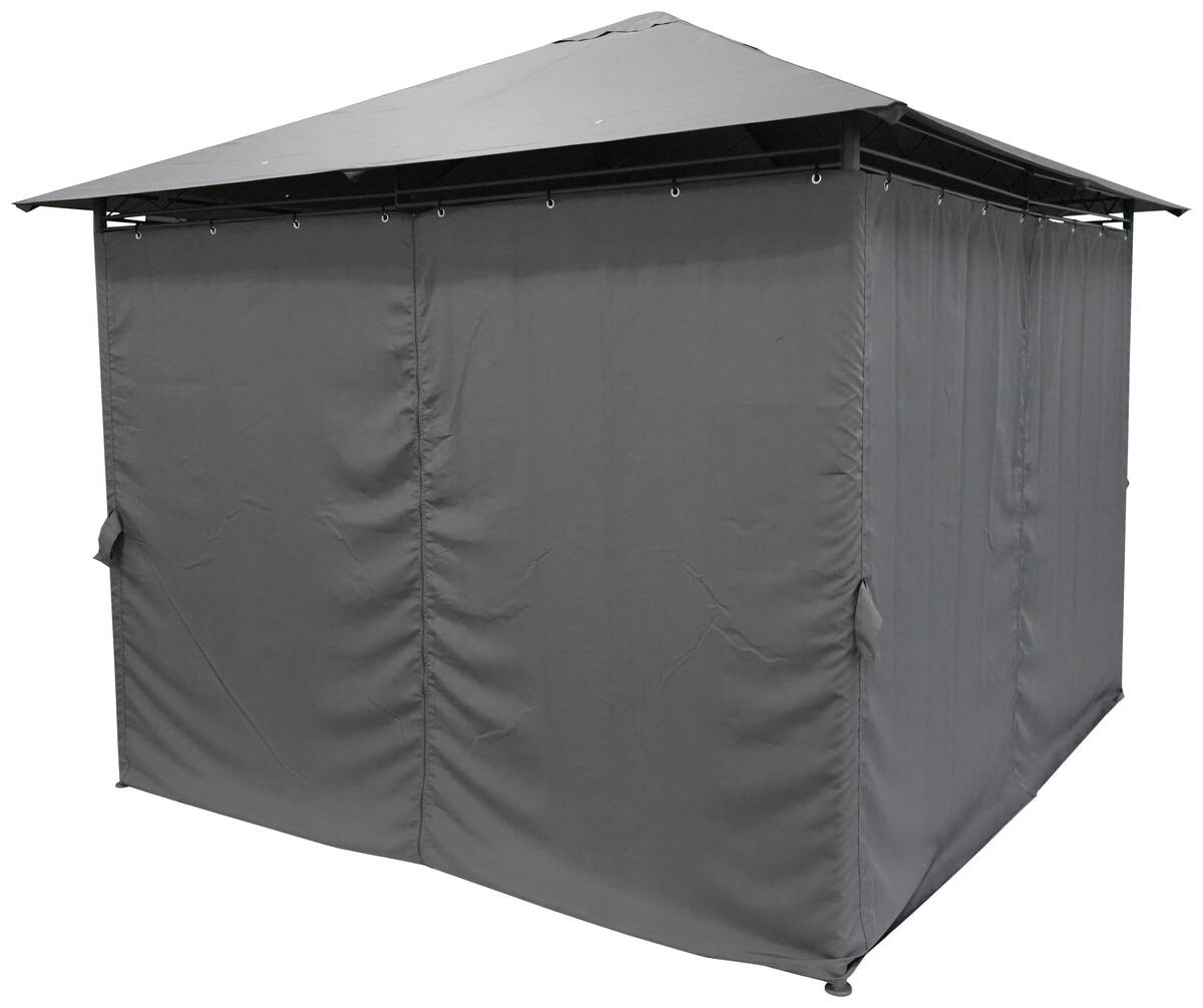 Pavillon Emil grau Stahl B/H/L: ca. 300x260x300 cm