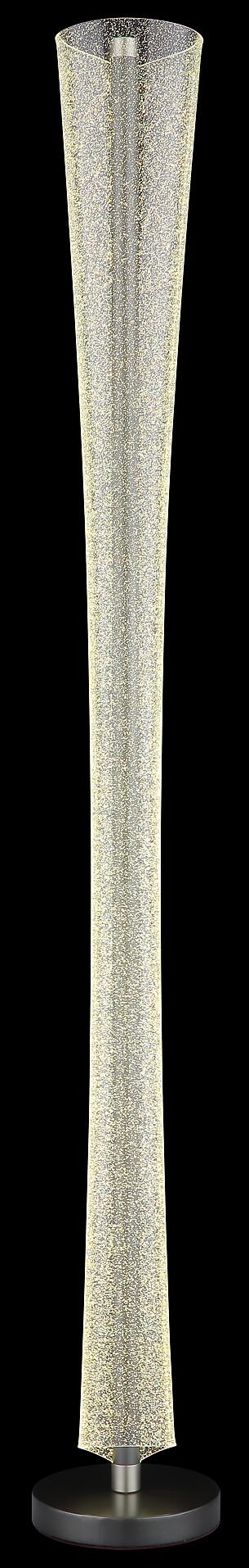 GLOBO LED-Stehleuchte nickel matt anthrazit klar Metall Kunststoff H/D: ca. 155x20 cm 1 Brennstellen