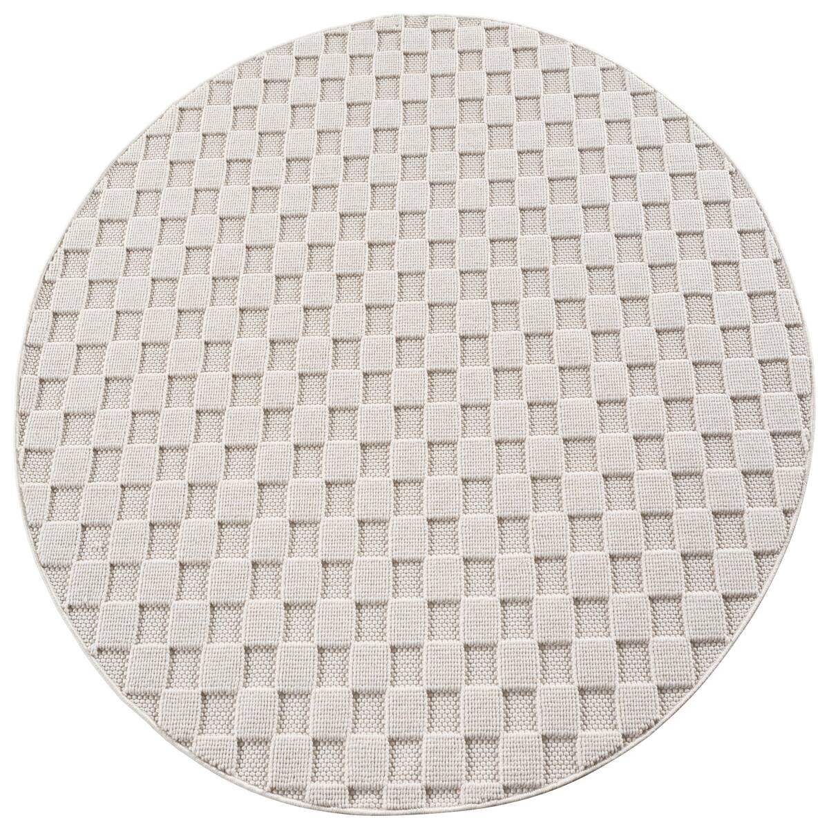 Ayyildiz Kurzflorteppich HELIX creme B/H/L: ca. 120x0,7x120 cm