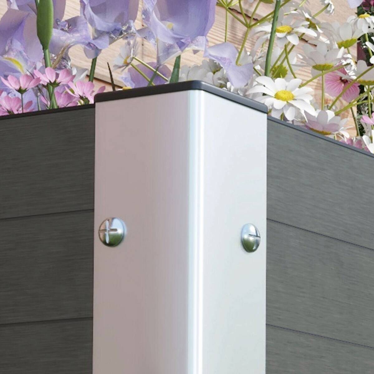 Outsunny Hochbeet grau Polypropylen B/H/L: ca. 60x60x30 cm