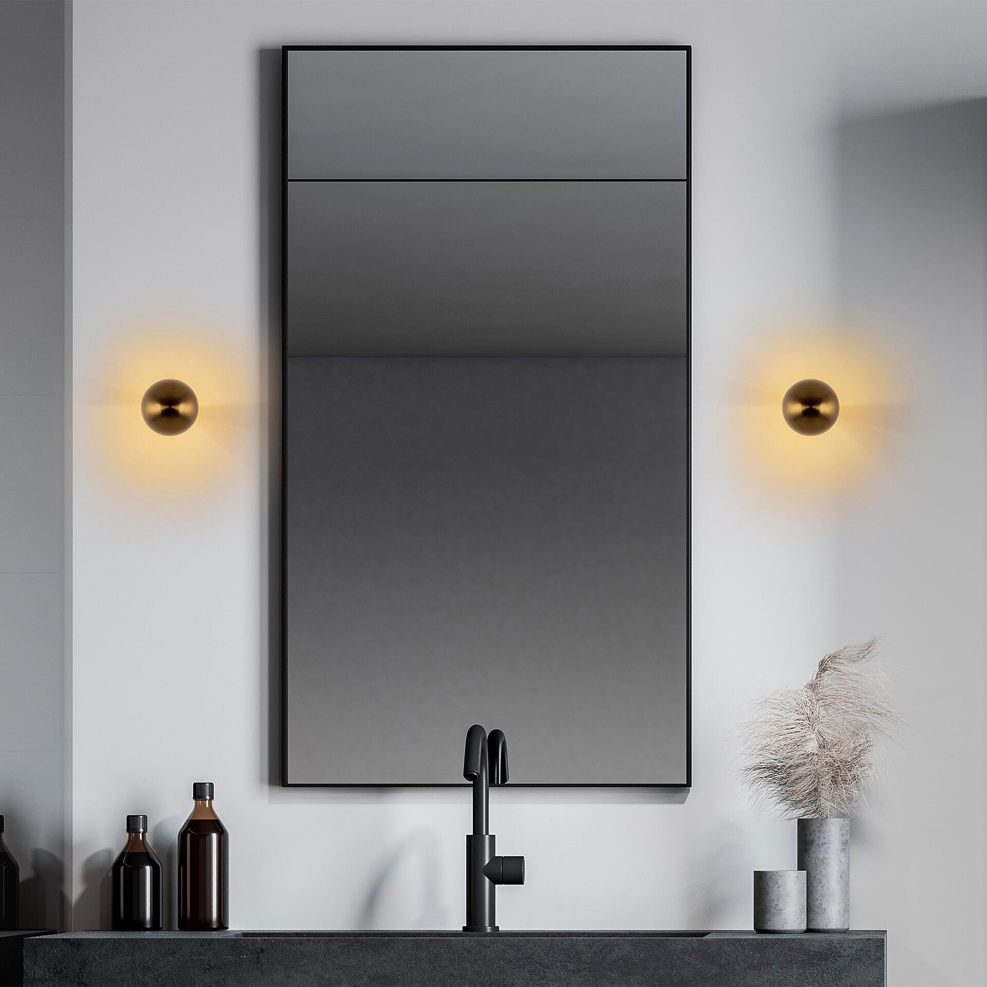 Opviq Wandleuchte gold Metall B/H/L: ca. 12x16x12 cm G9 1 Brennstellen