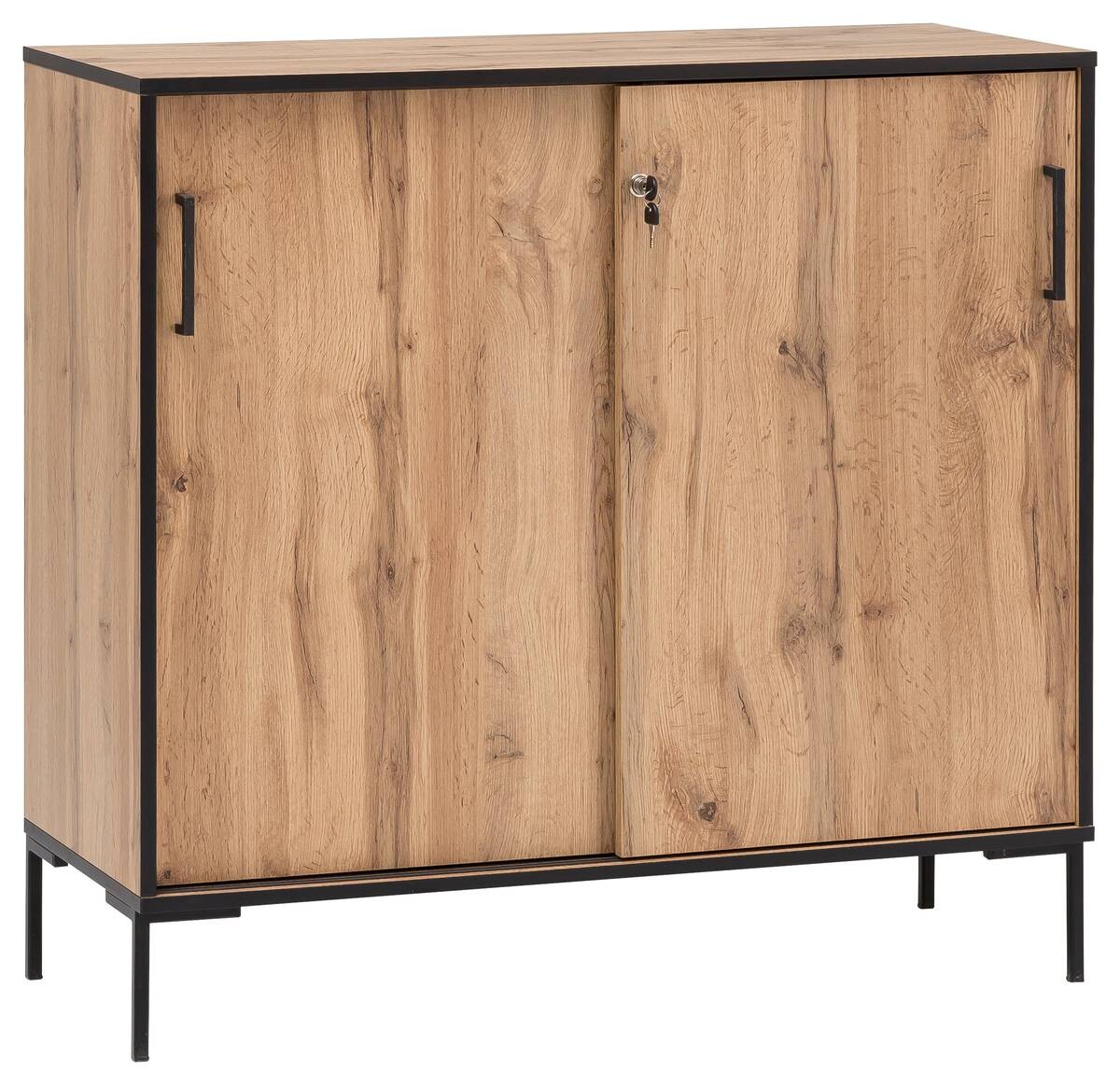 Midischrank Serie 2000 Eiche Landhaus Nachbildung B/H/T: ca. 100,1x96,6x41 cm Midischrank Serie 2000 Eiche Landhaus Nachbildung B/H/T: ca. 100,1x96,6x41 cm